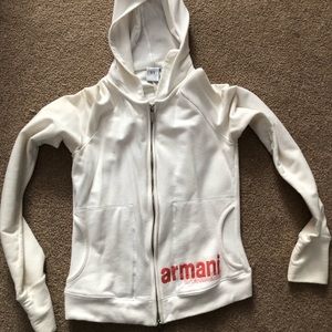Armani zippered hoodie